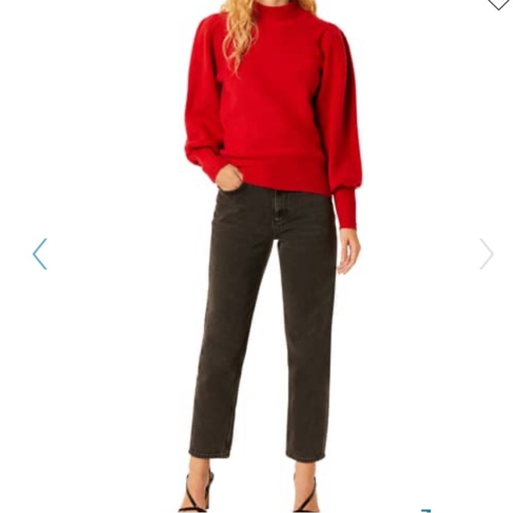 French Connection Sweater - red soft roll neck long sleeve - Picture 2 of 10
